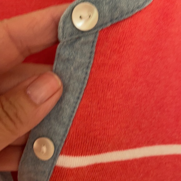 J McLaughlin red sweater 3/4 sleeves small - Picture 6 of 6